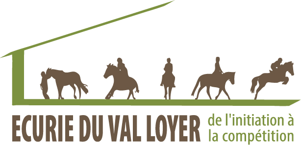 Logotype de l'écurie du val Loyer, école d'équitation entre Pont-Audemer et Beuzeville